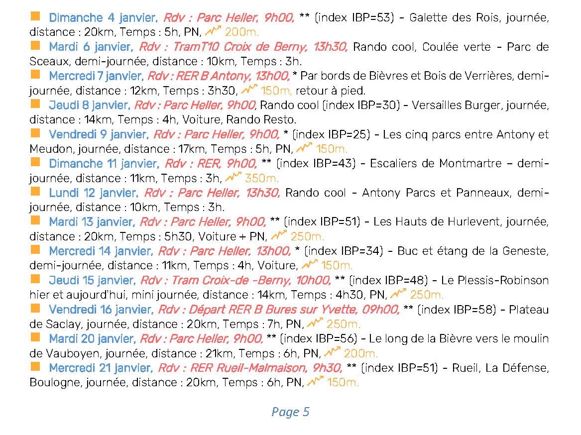 Randonnées Pédestres